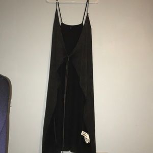 Longline spaghetti strap cover-up